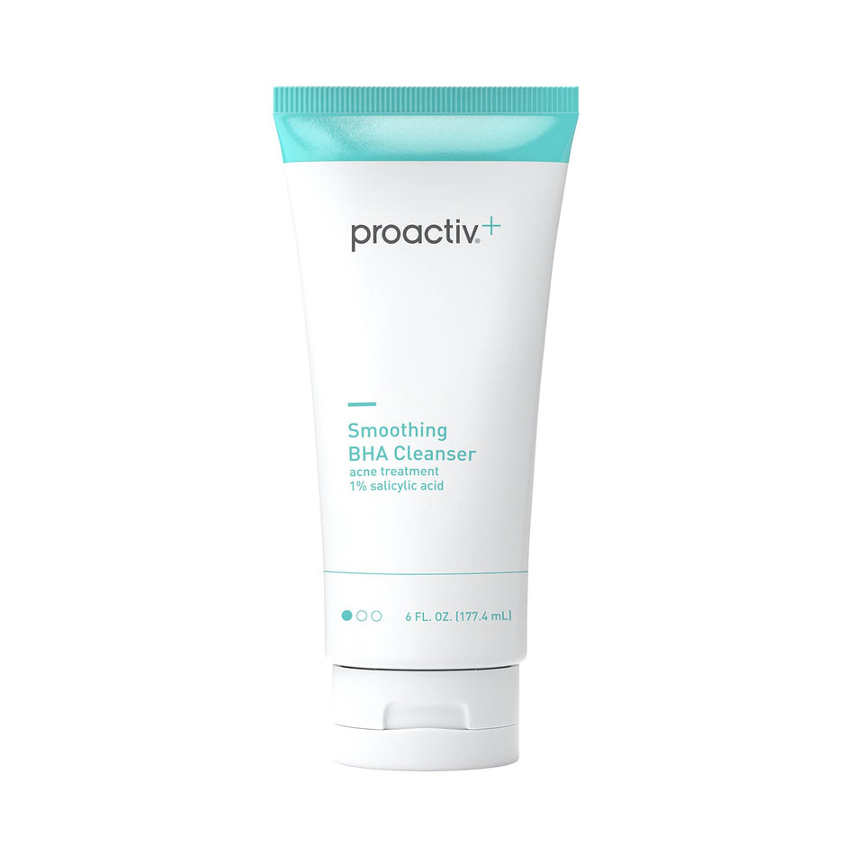 Proactiv front packaging of BHA cleanser showing size and unscented label for clarity