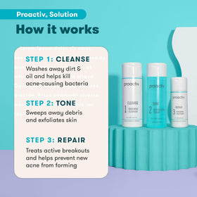 Proactiv Renewing Cleanser pump close-up showing texture and easy dispensing