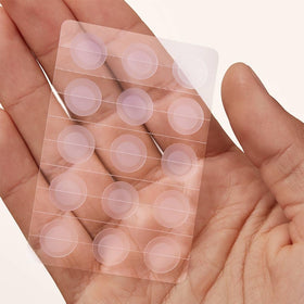 Proactiv close-up of clear patch texture demonstrating absorption