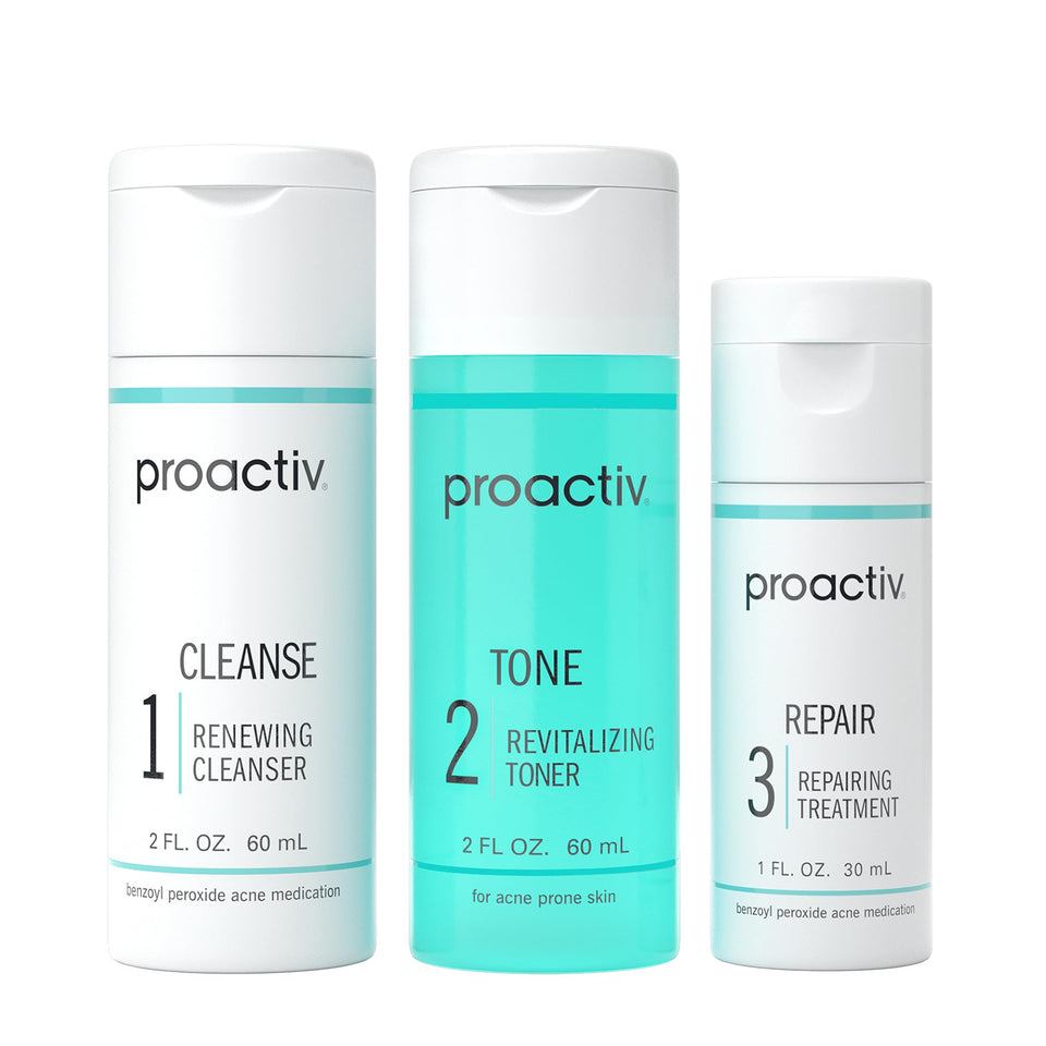 Proactiv front packaging showing 30-day kit benefits and routine
