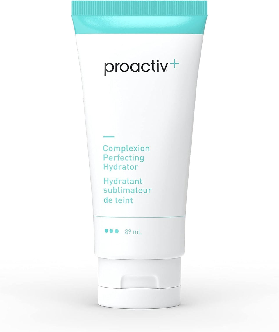 Proactiv front packaging showing tube and clear product benefits, hydrates skin comfortably