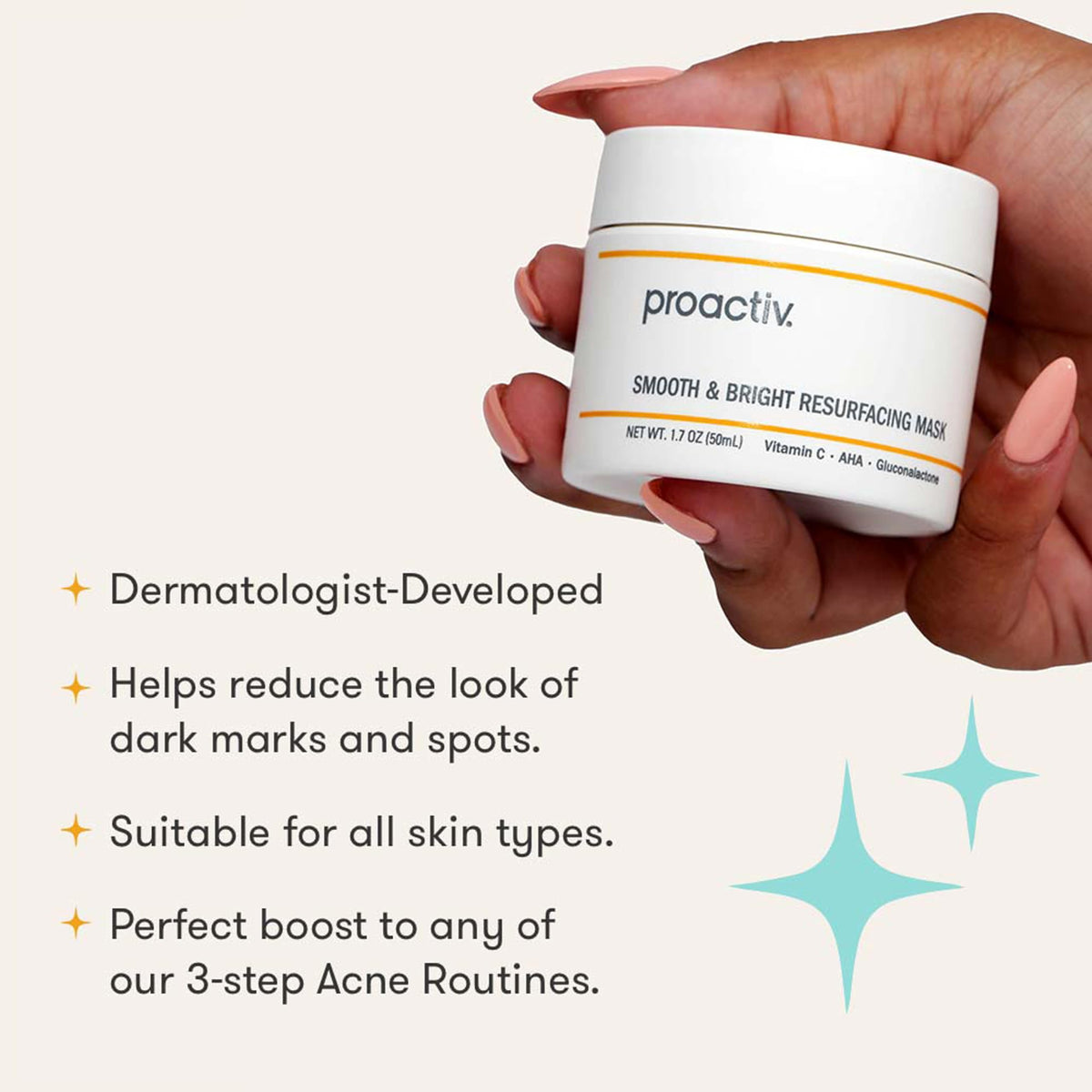 Proactiv close-up texture on spoon highlighting smooth, non-greasy formula