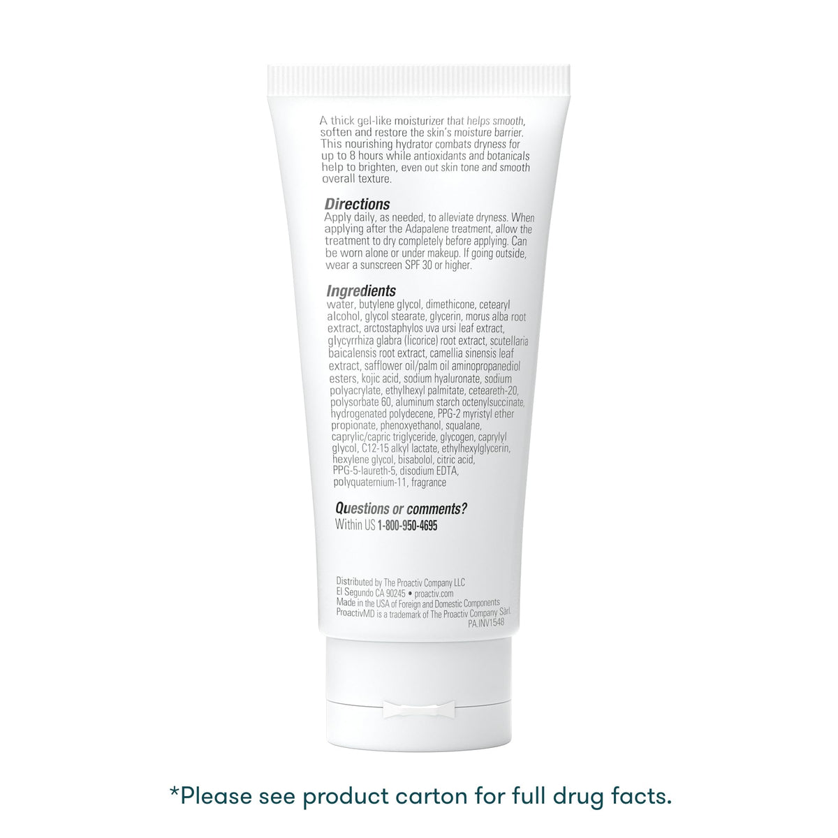 Proactiv texture close-up demonstrating lightweight hydrating cream
