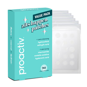 Proactiv front packaging showing 90-count pack and clear patch benefit
