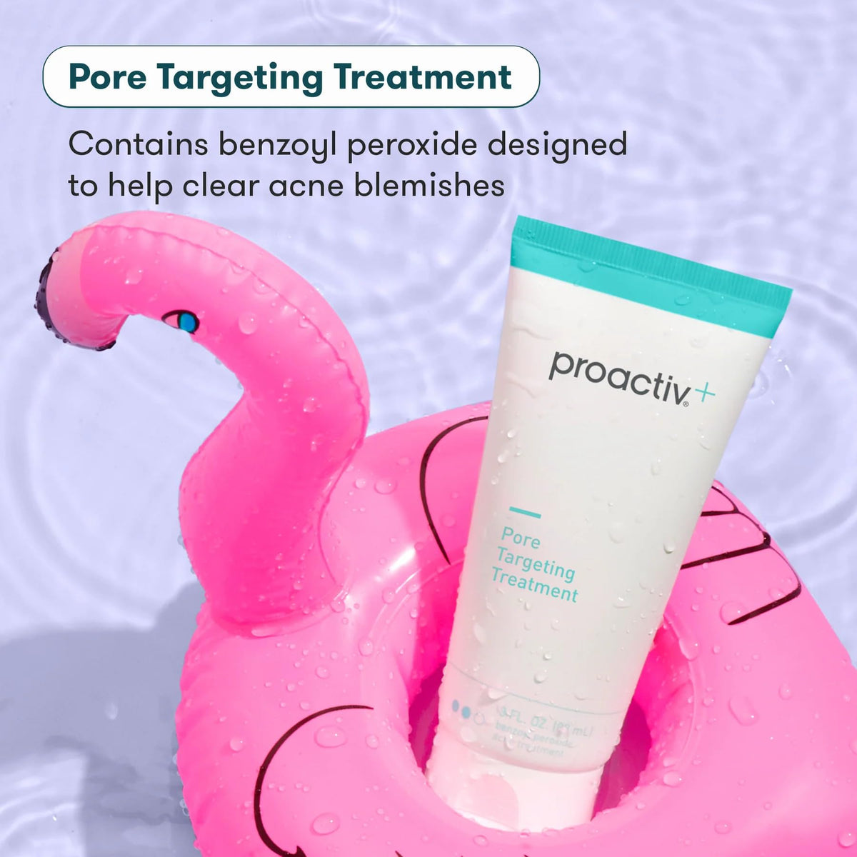 Proactiv+ applied to blemish in use demonstrating targeted pore benefit