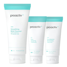 Proactiv front packaging showing the 3-step kit and clear labeling, promoting clarity