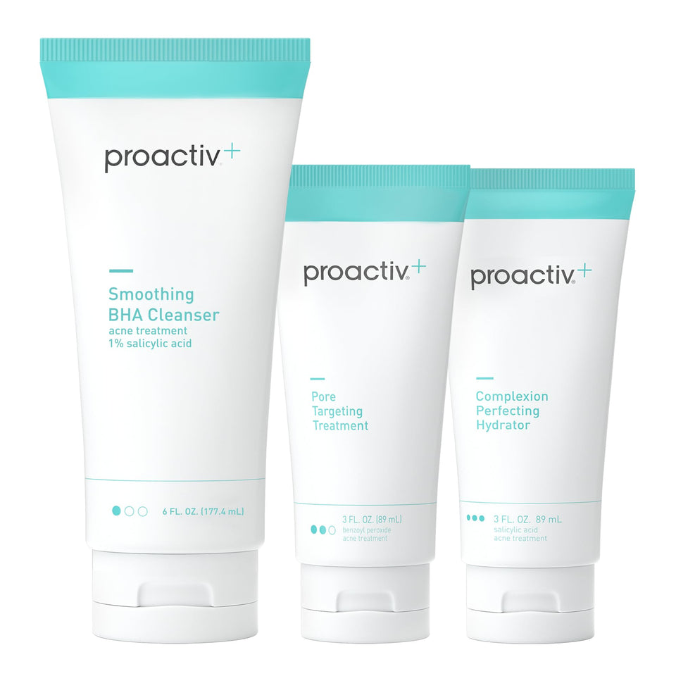 Proactiv front packaging showing the 3-step kit and clear labeling, promoting clarity