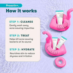 Proactiv benzoyl peroxide treatment tube closeup showing applicator for targeted control