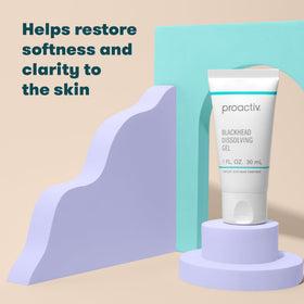 Proactiv spot treatment applied to cheek demonstrating targeted pore-clearing benefit