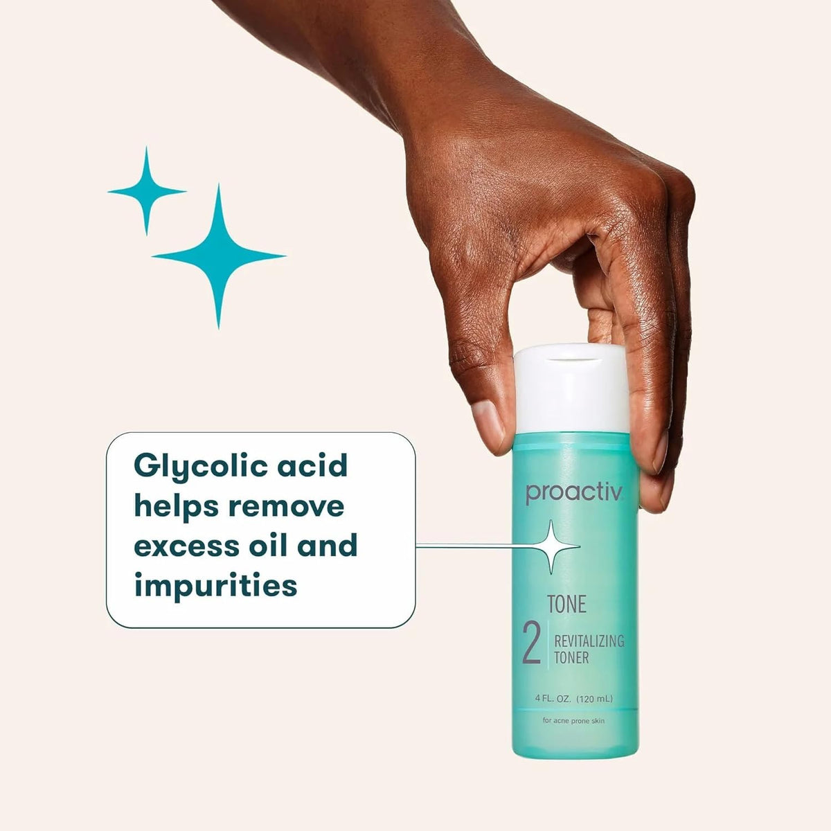 Proactiv toner on a bathroom shelf in routine setting promoting balanced skin care