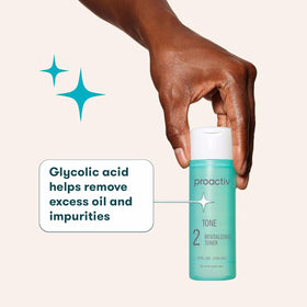 Proactiv toner on a bathroom shelf in routine setting promoting balanced skin care