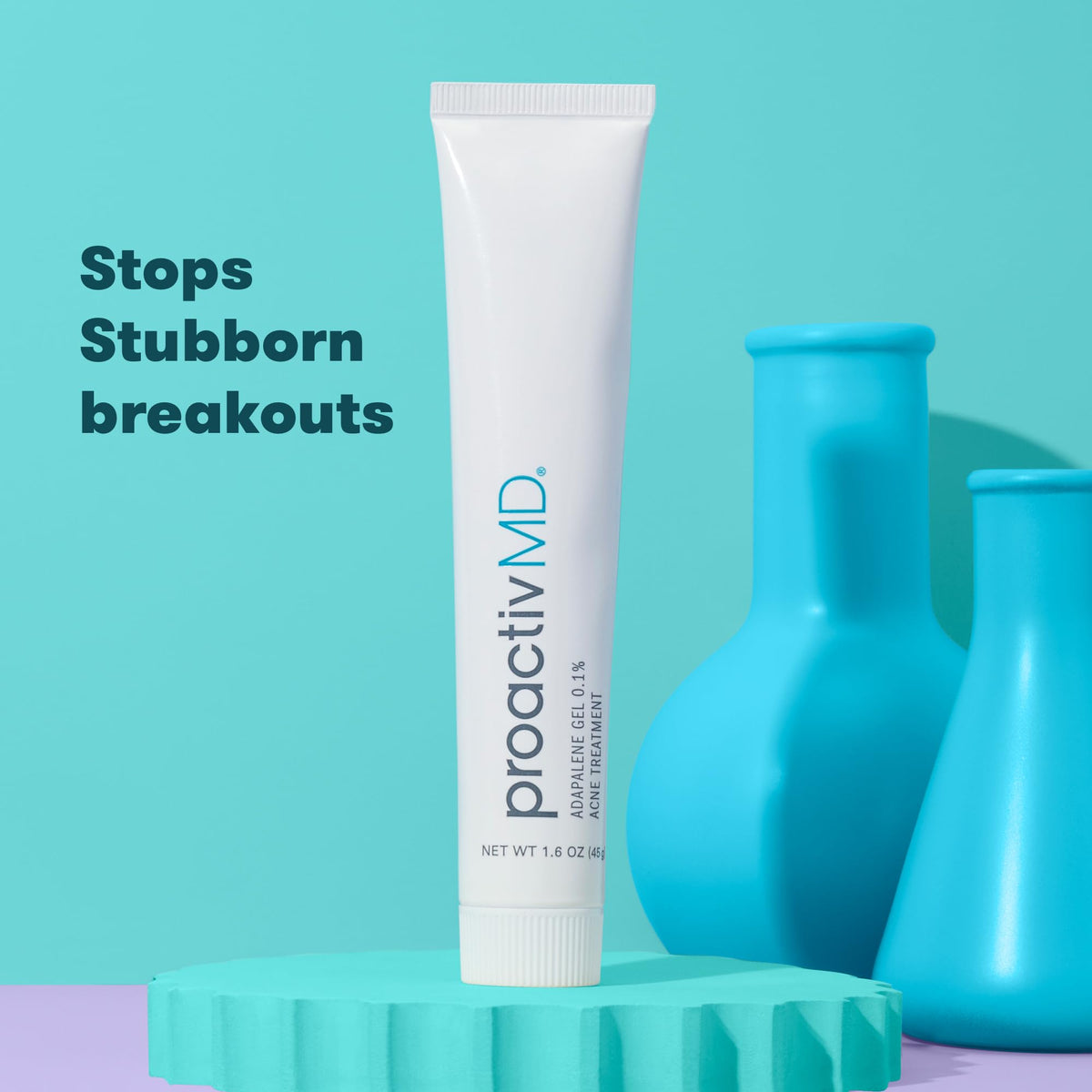ProactivMD adapalene gel applied to cheek in routine lifestyle scene, demonstrates targeted acne care benefit