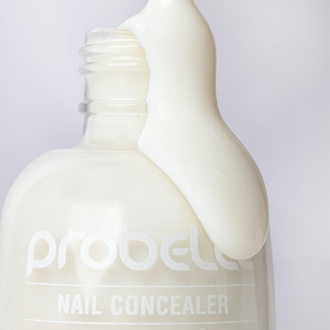 Probelle before and after nail comparison masking discoloration effectively