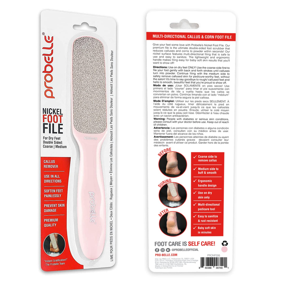 Probelle lifestyle bathroom setting showing at-home pedicure convenience and comfort