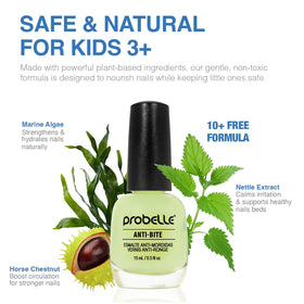 Probelle matte finish nail detail highlighting natural look and protection
