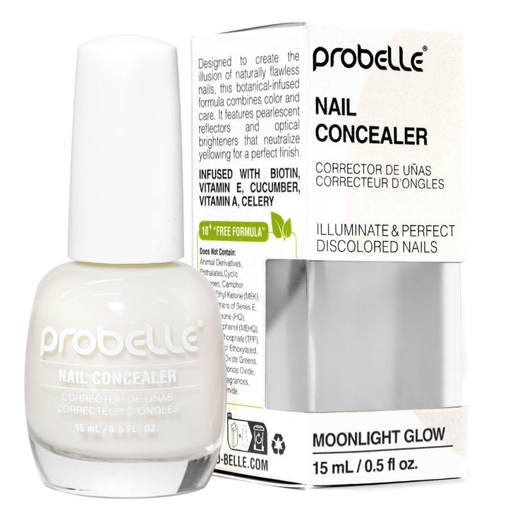 Probelle bottle front packaging showing Moonlight Glow and clean finish