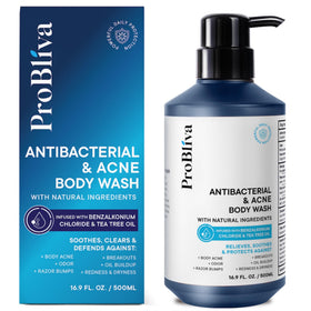 ProBliva front bottle showing product benefits and clean design for clearer skin