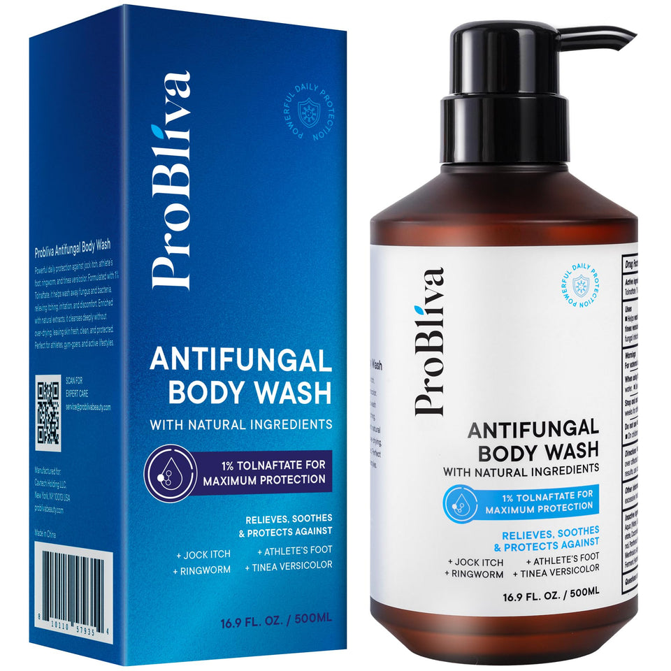 ProBliva front bottle showing label and antifungal benefit