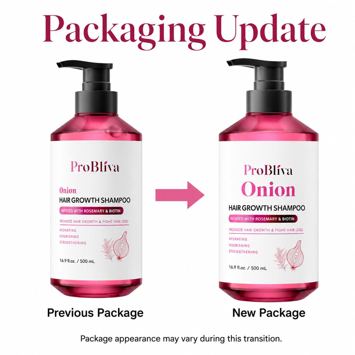 ProBliva shampoo pump action demonstrating easy dispensing benefit