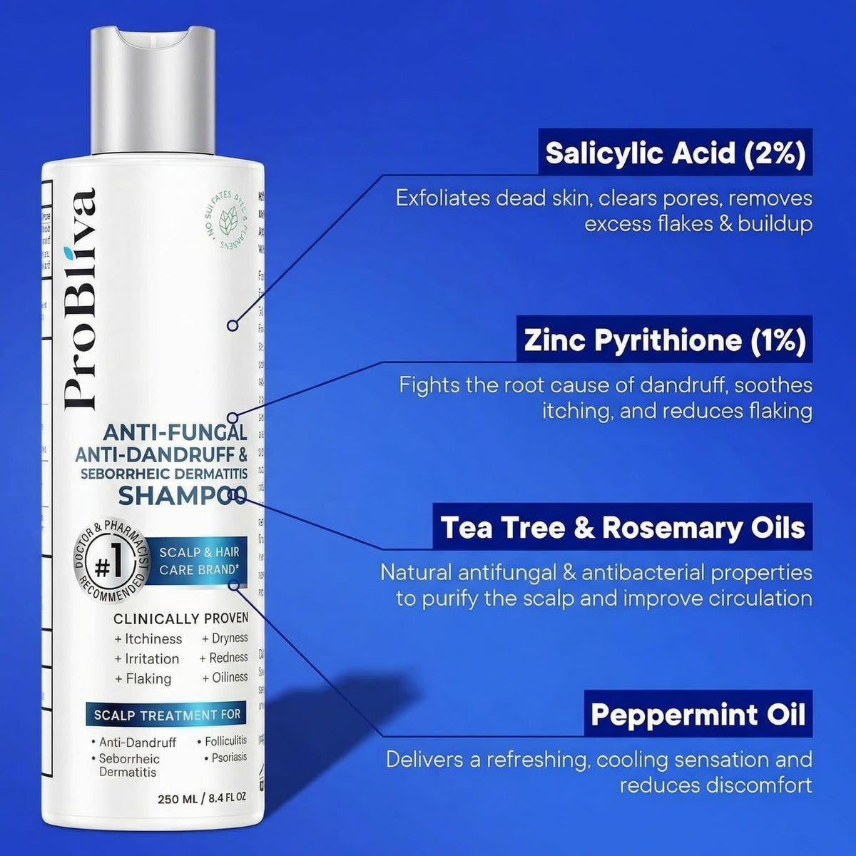 ProBliva being applied to scalp showing targeted treatment and improved comfort