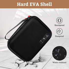 ProCase next to hands for scale demonstrating compact size and easy portability