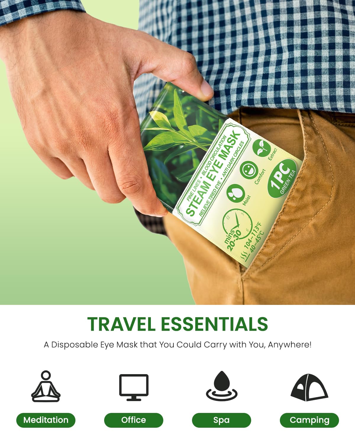 Individually sealed ProCIV packet showing portability and hygienic convenience