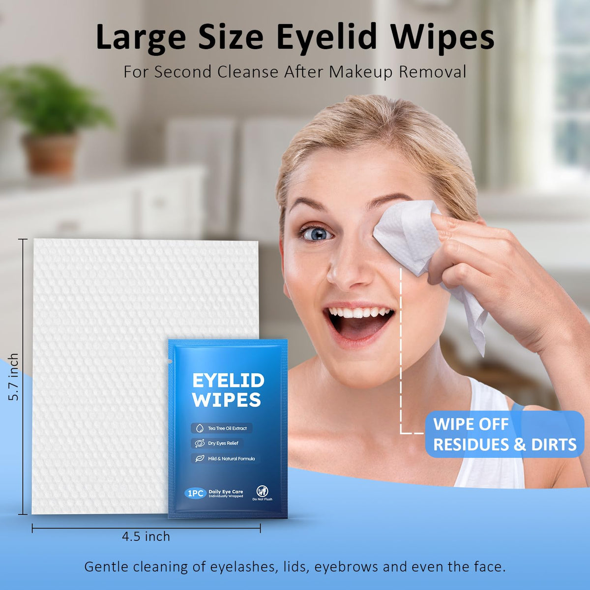 ProCIV wipe size shown next to coin for scale and convenience