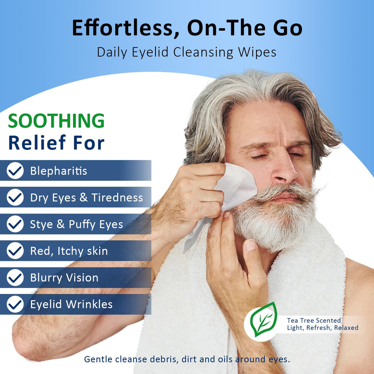 ProCIV close-up wipe texture for gentle deep cleansing