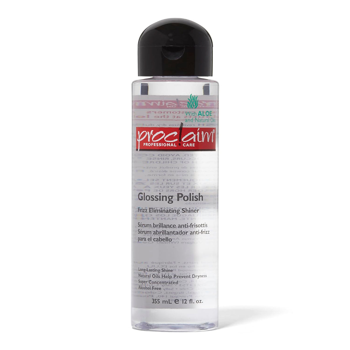 Proclaim front bottle view showing clean branding and easy-squeeze cap for convenient shine application