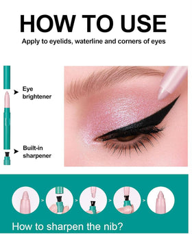 ProCover drawn as a liner along lashes to show precise crease-resistant definition
