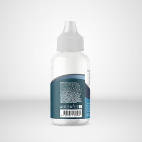 Professional Hair Labs Ghostbond Platinum next to a ruler showing 1.3oz scale, portable supply