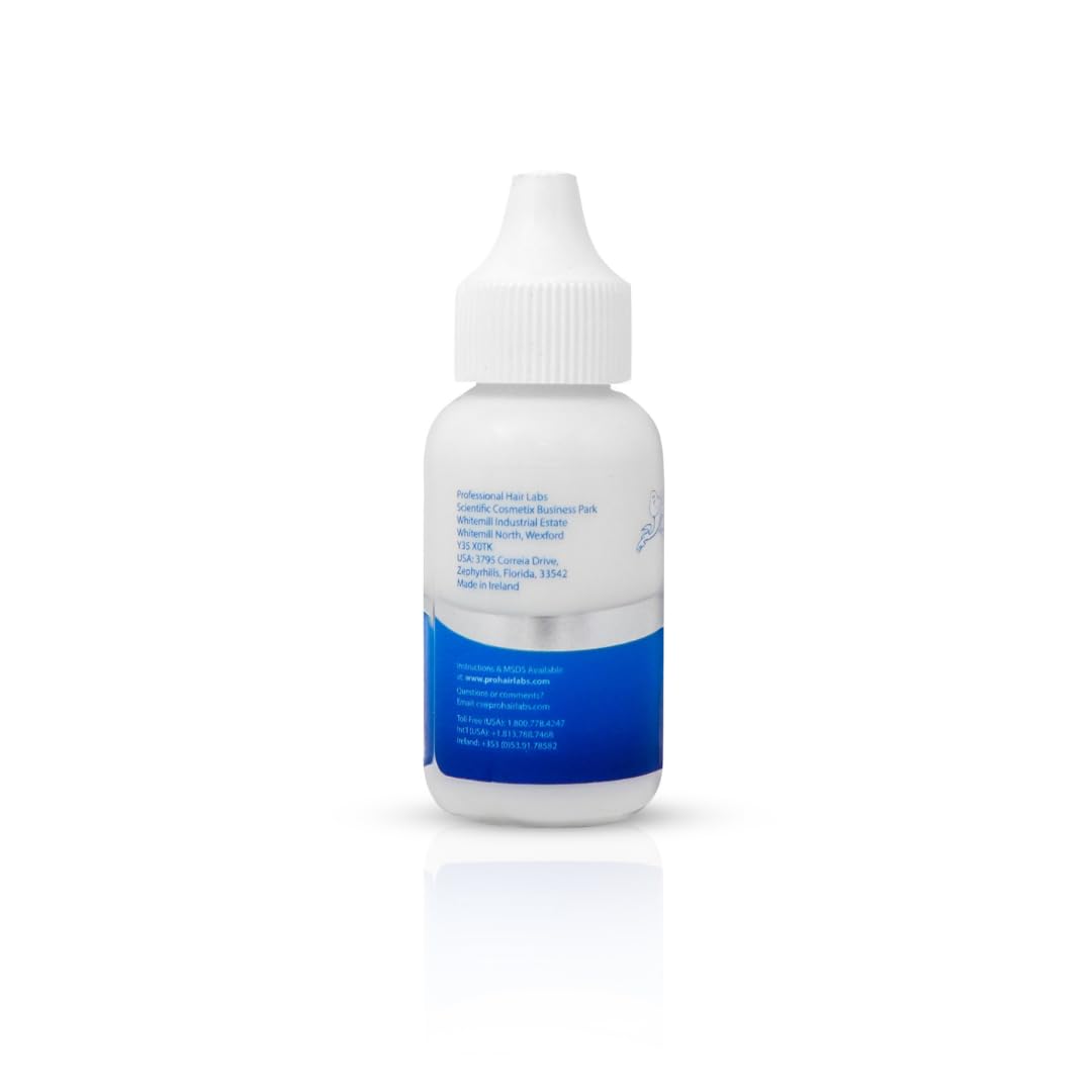 Professional Hair Labs GHOSTBOND XL label close-up highlighting latex-free and low-solvent formulation