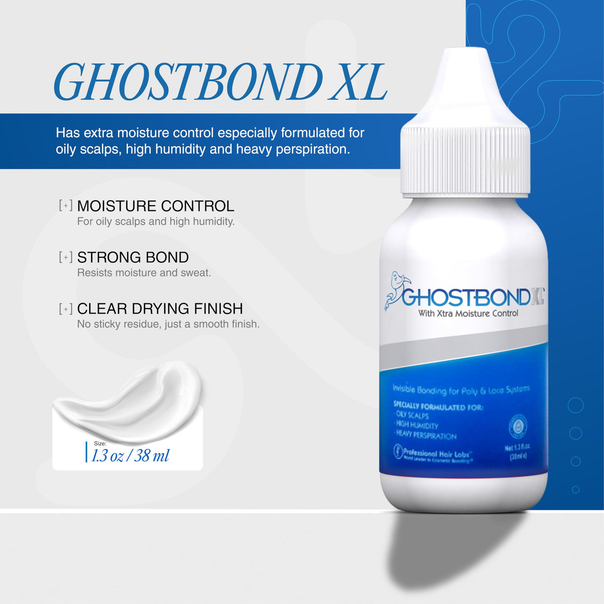 Professional Hair Labs GHOSTBOND XL used to install a lace-front wig for natural hairline appearance