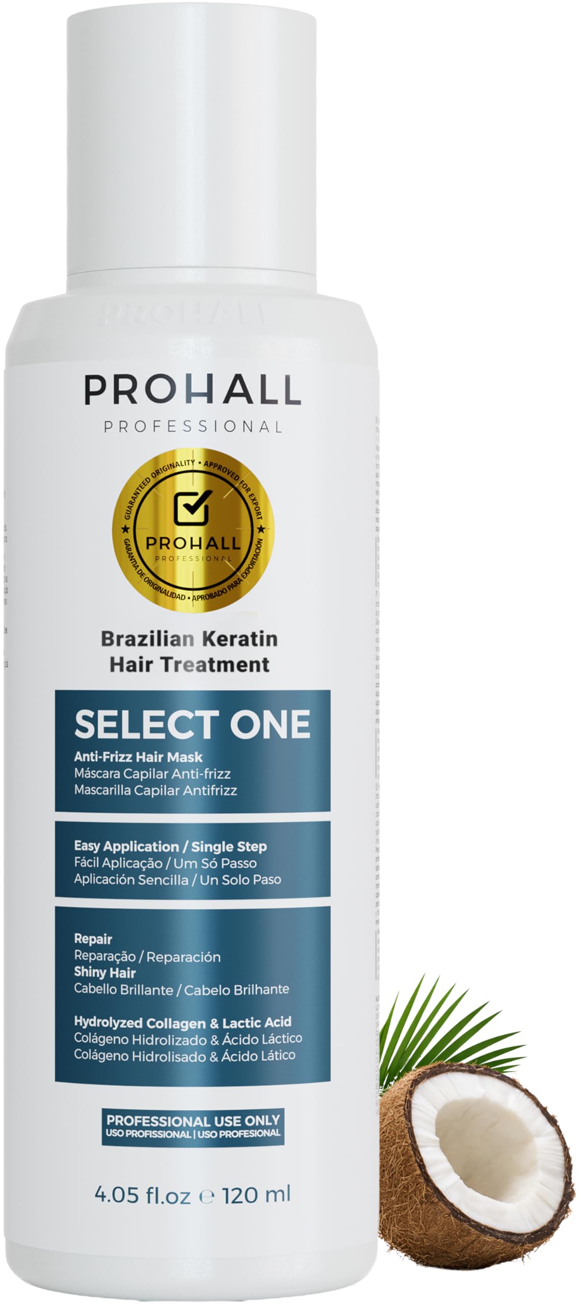 Prohall Select One front packaging showing product and benefits