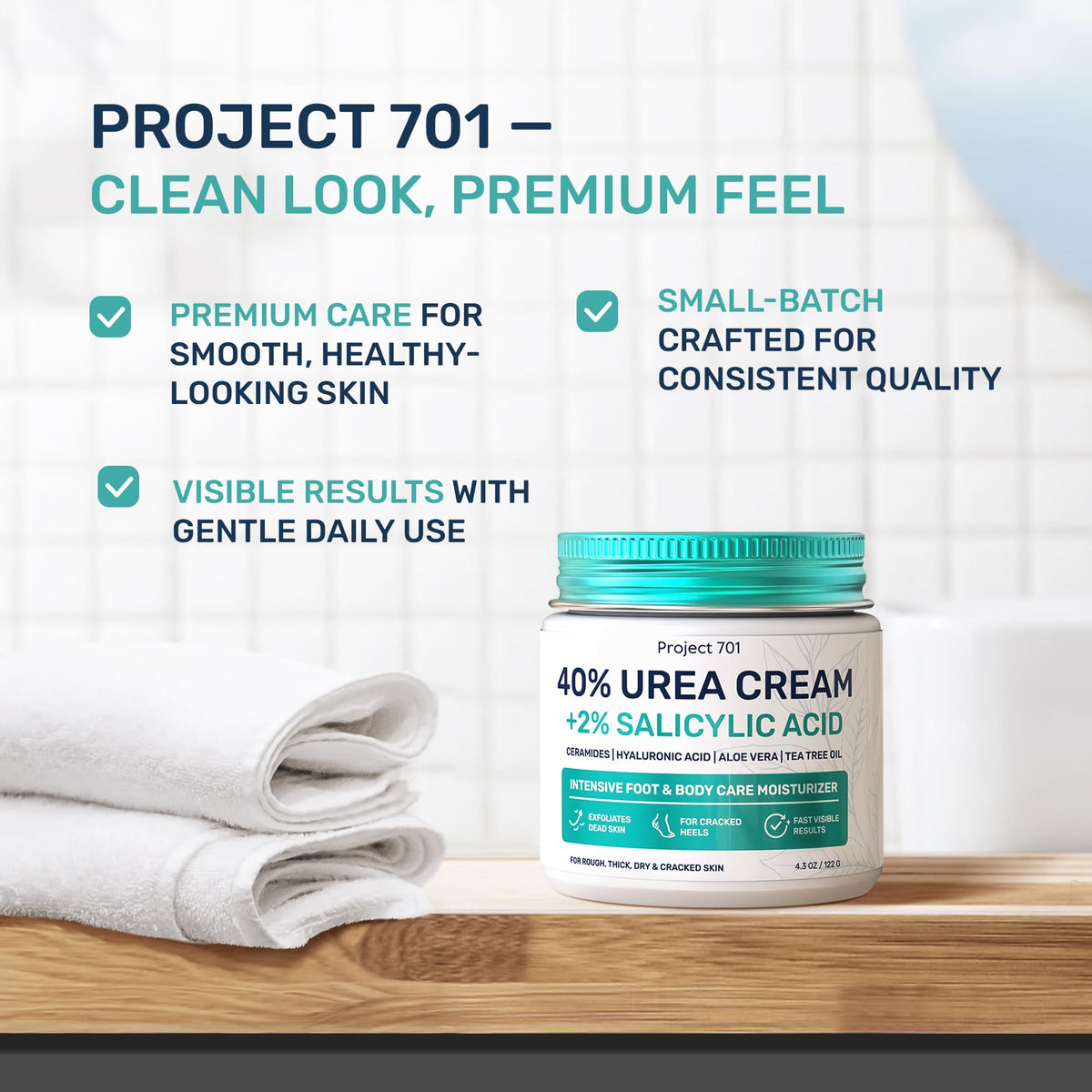 PROJECT 701 arranged botanicals showing tea tree and aloe soothing properties