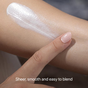Project Reef lotion texture close-up showing smooth non-greasy finish benefit