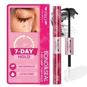 PRO LASHBEAUTY front tube showing dual-chamber design and compact size benefit