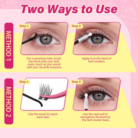 PRO LASHBEAUTY size comparison with fingers highlighting travel-friendly portability