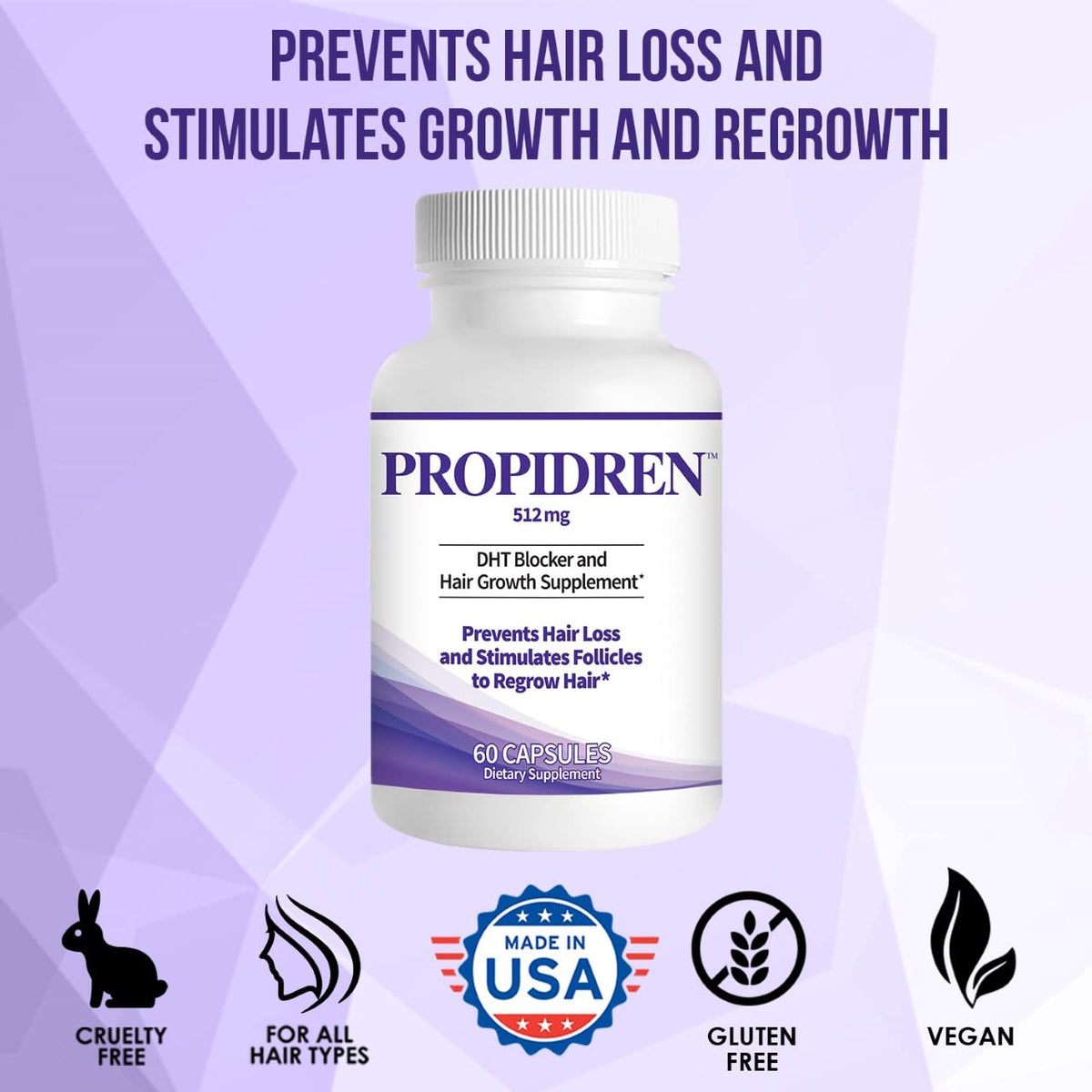 Pronexa Propidren capsule interior texture showing active ingredient blend benefit