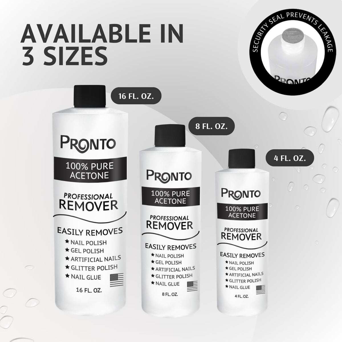 Before and after nails using Pronto showing effective removal benefit