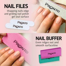Pronto cuticle pusher detail showing stainless tip for precise grooming