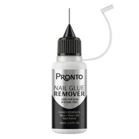 Pronto bottle front packaging showing 20 mL and benefits, gentle removal