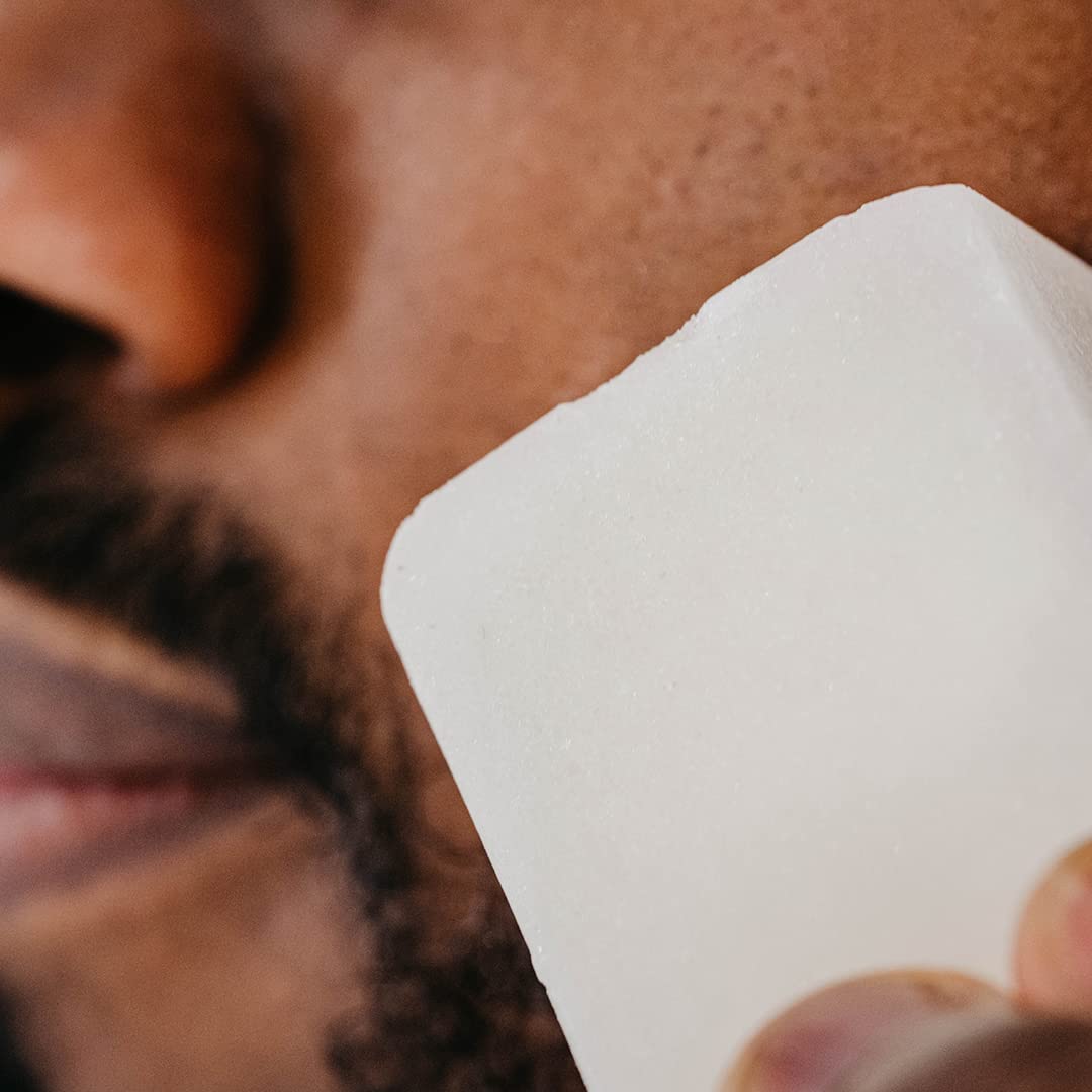 Proraso alum block packaging and label highlighting natural ingredients