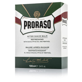 Proraso applying balm on hand demonstrates quick absorption and instant soothing sensation