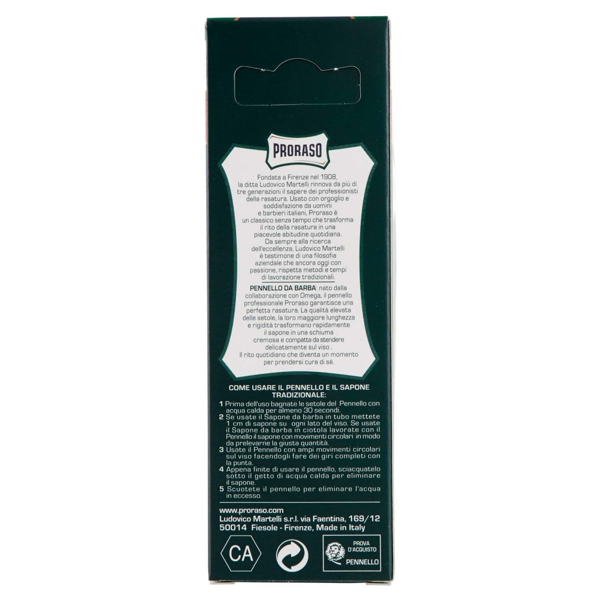 Proraso bristles texture detail showing natural fibers that build dense lather