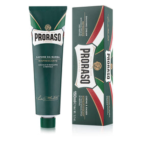 Proraso front tube showing label and size, clear product identity and premium look