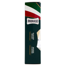 Proraso handle close-up highlighting ergonomic grip for comfortable control
