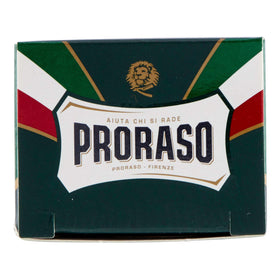 Proraso in a bathroom lifestyle scene suggesting professional at-home shave results