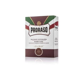 Proraso balm texture close-up highlighting creamy finish and quick-absorbing hydration benefit