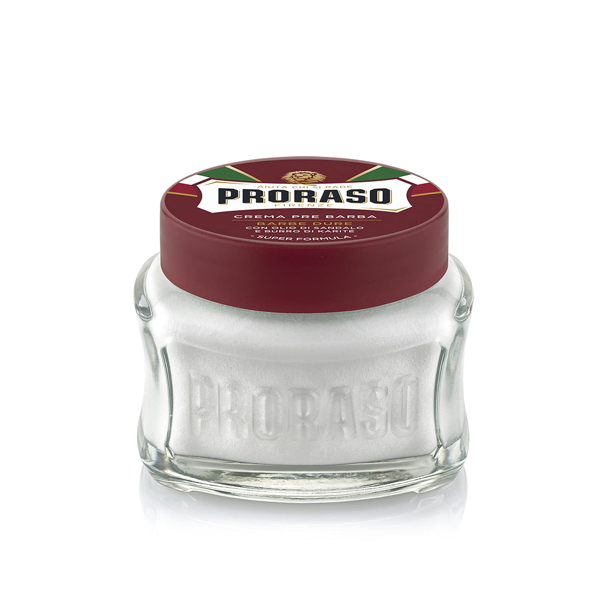 Proraso creamy texture close-up highlighting rich shea butter conditioning